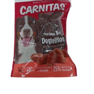 SNACKS DOGTELITOS SALCHICHAS CARNE CARNITAS 100 GR