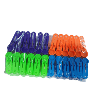 PINZA PARA ROPA PLASTICA COLORES X 24