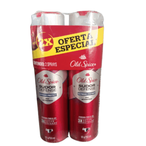 PACK 2 OLD SPICE SPRAY SUDOR DEFENSE ANT 150ML/6