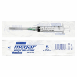JERINGA DESCARTABLE MEGAR 5ML