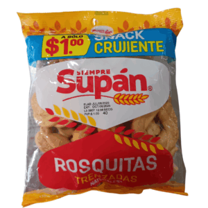 ROSQUITAS TRENZADAS 1P 90G BOLSA SUPAN