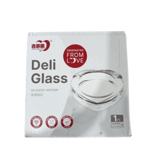 CENICERO CORAZON VIDRIO PEQUEÑO JW-084